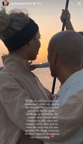 <p>Jason Oppenheim/Instagram</p> Jason Oppenheim announces split with Marie-Lou Nurk in May 2023.