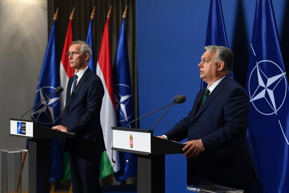 Earlier in the week Mr Rutte persuaded Viktor Orbán (right) to support his bid for the Nato leadership (MTVA - Media Service Support and Asset Management Fund)