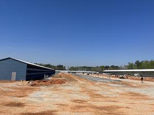 Image of CleanSpark's bitcoin mining facility expansion, currently under construction, in Washington, GA.