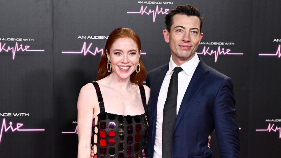 Angela Scanlon and Roy Horgan on red carpet