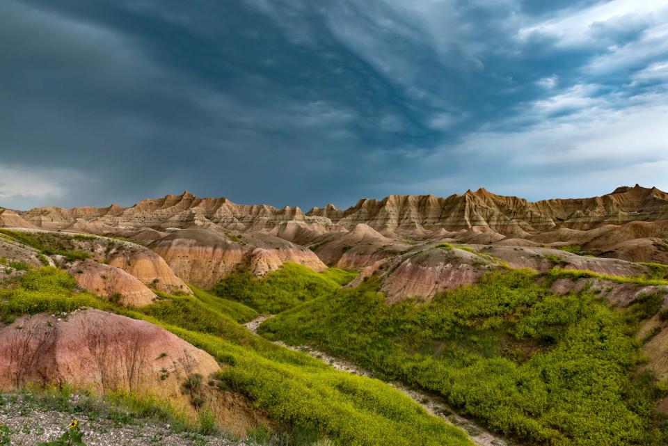 Badlands National Park in South Dakota.