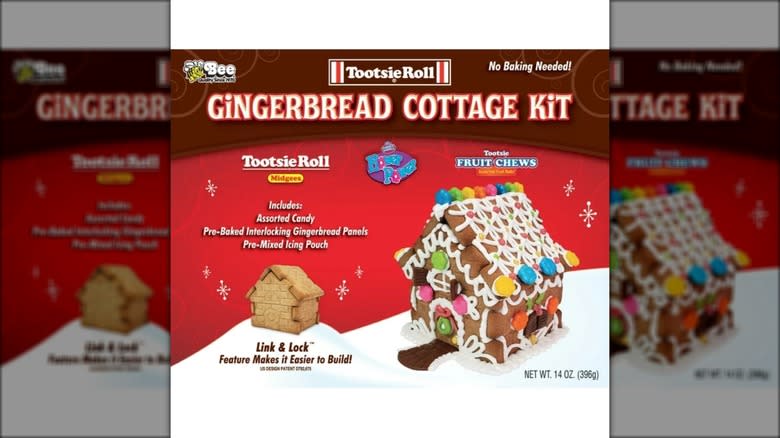 toostie roll gingerbread house