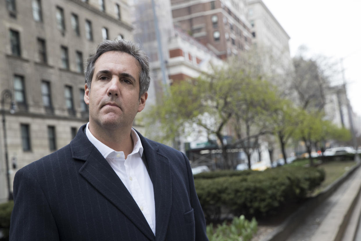 Trump attorney Michael Cohen. (Photo: Mary Altaffer/AP)