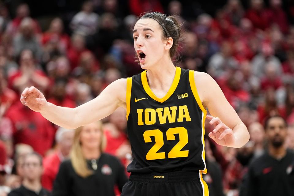 Caitlin Clark and Iowa look to bounce back from a disappointing loss to Ohio State last Sunday.