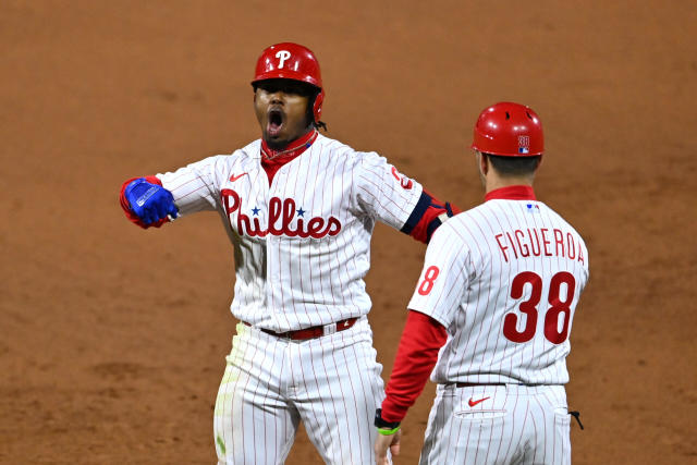 Sixers join Jason Kelce in attendance of a Phillies Game 3 win over Padres