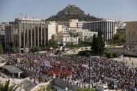 Demonstration against planned labour reforms in Athens