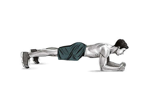 HOLD A PLANK FOR MORE THAN THREE MINUTES