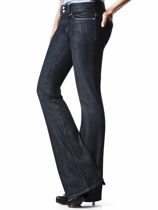 Flattering boot-cut jeans are back!