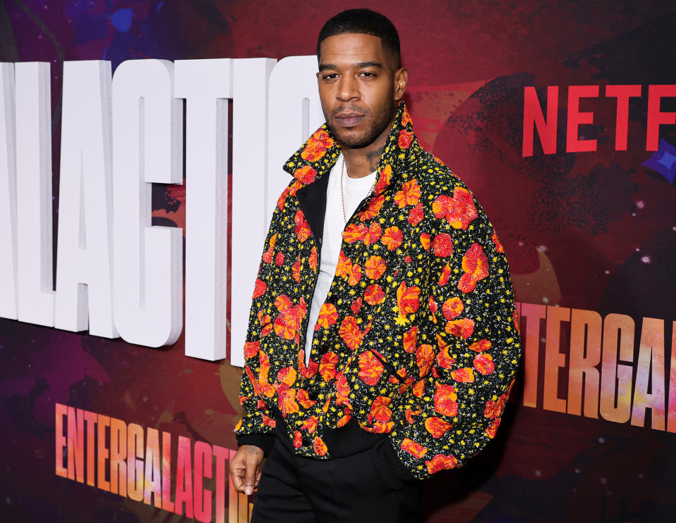 <p>Kid Cudi shows off his sense of style at the Sept. 28 premiere of <em>Entergalactic </em>in N.Y.C. </p>