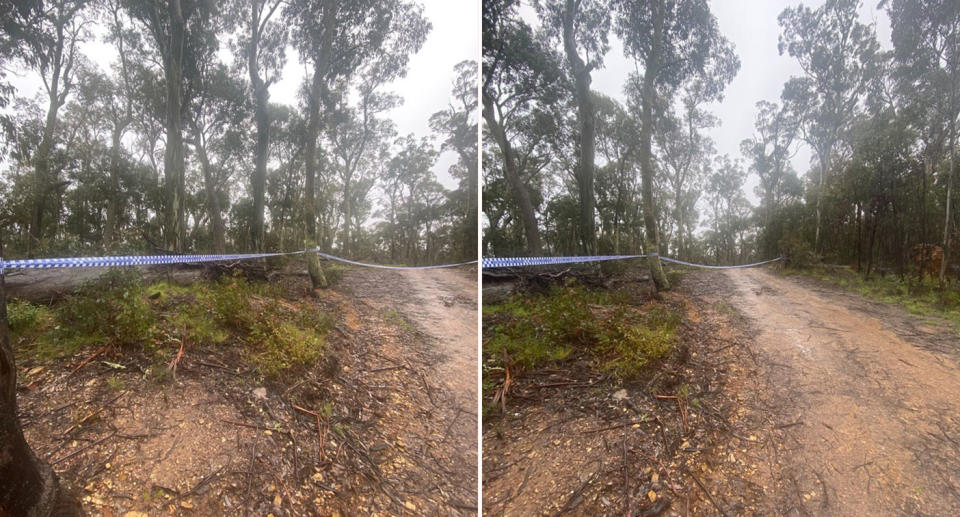 Police have released images near the preliminary search area. Source: Victoria Police