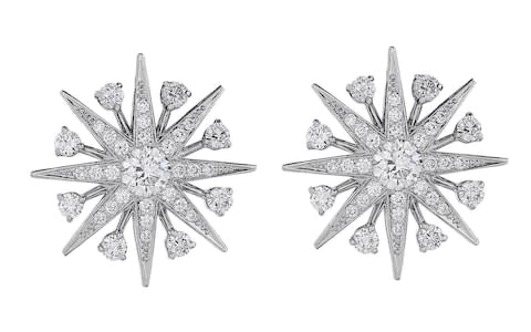 Garrard white gold and diamond Starlight stud earrings