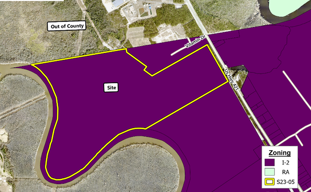 A special use permit is being requested for an approximately 144-acre sand mine off of Highway 421.