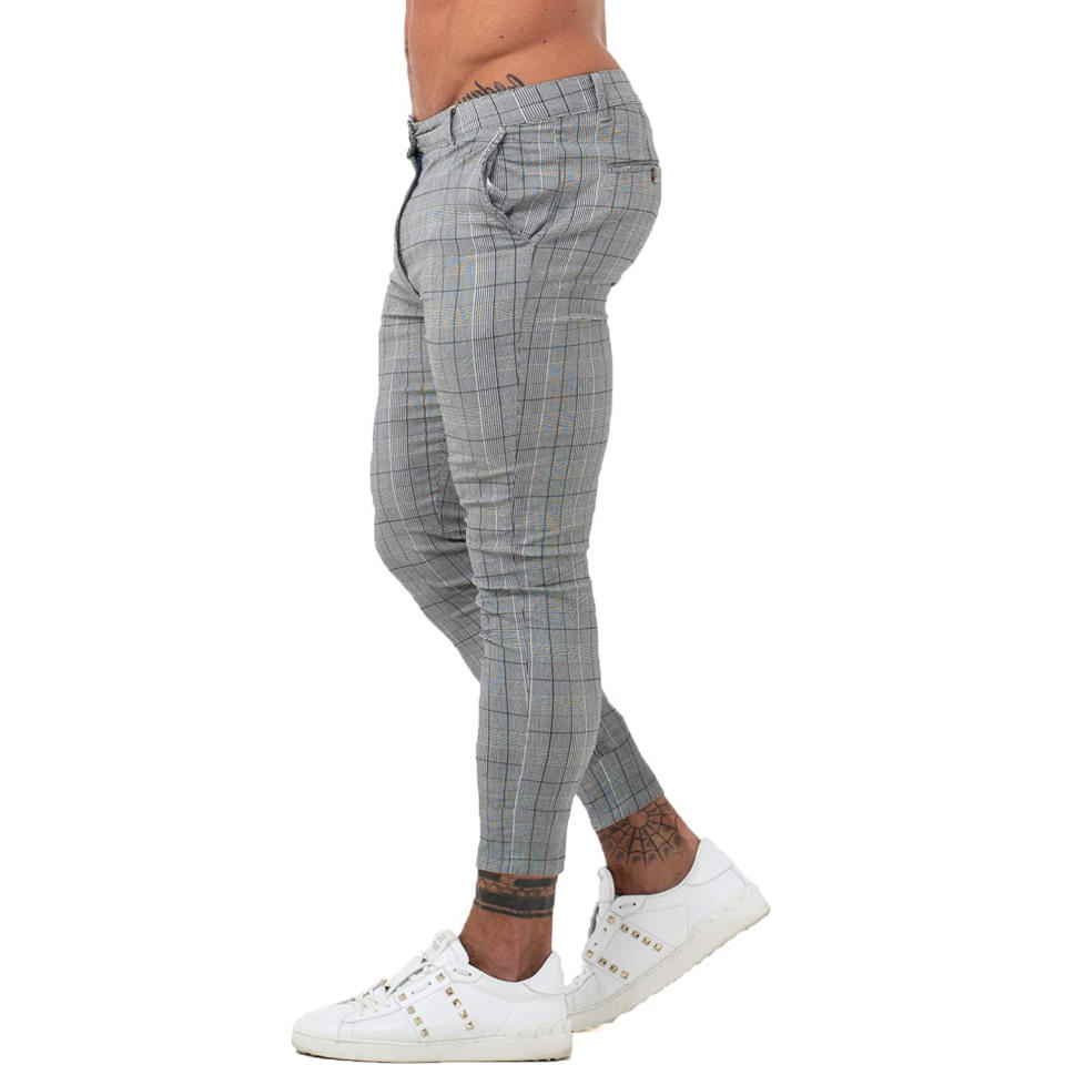 GINGTTO Plaid Chinos