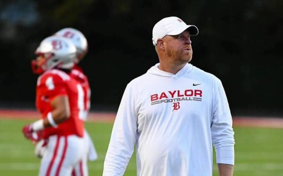 Erik Kimrey is entering his second season as the head coach at The Baylor School with Whit Muschamp — Will Muschamp’s son — as his starting quarterback.