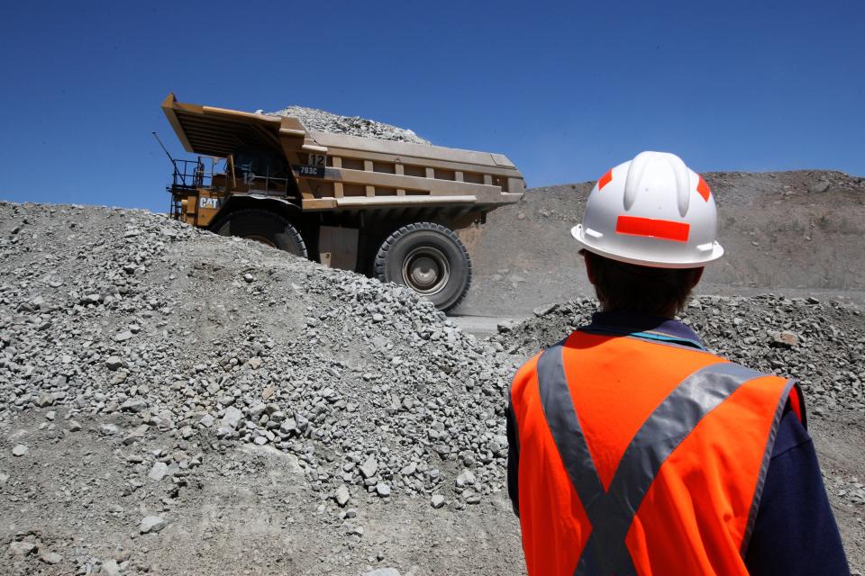 (AUSTRALIA OUT) Newcrest Mining Limited. Operations at Cadia Hill near Orange NSW is one of the largest open pit gold-copper mines in Australia. Photo shows Various pics of the mining operations. Thursday 29 January 2009. Photo by Peter Rae (Photo by Fairfax Media via Getty Images via Getty Images)