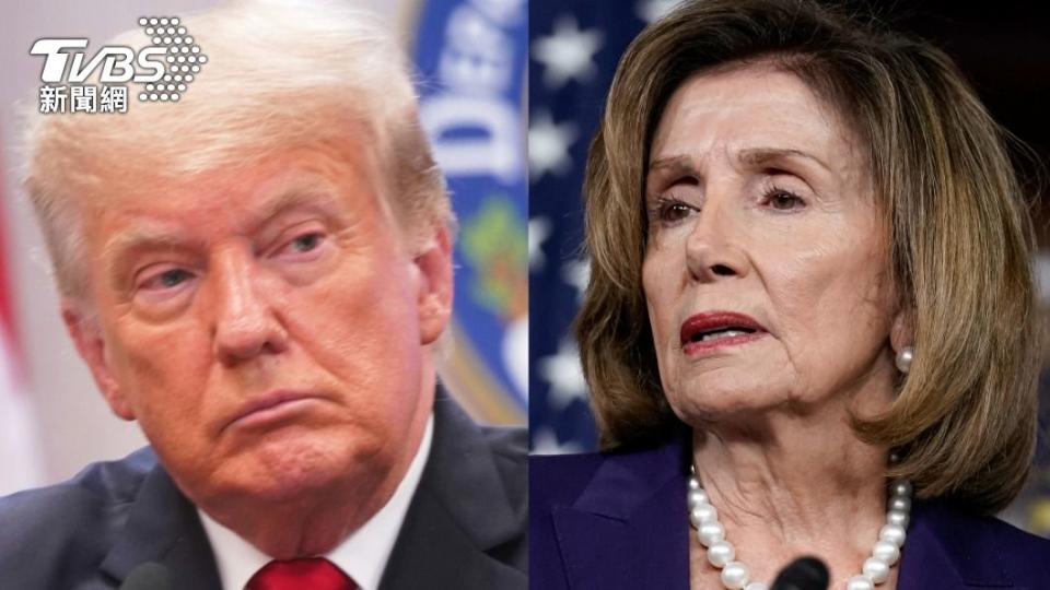 美國眾議院議長裴洛西（Nancy Pelosi）可能訪台，前總統川普（Donald Trump）狠酸「她只會讓事情更糟」。（圖／達志影像美聯社）