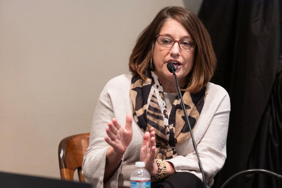 Jeanne Seckinger speaks about Alex Murdaugh’s alleged financial crimes during his trial for murder at the Colleton County Courthouse on Tuesday, February 7, 2023. Joshua Boucher/The State/Pool