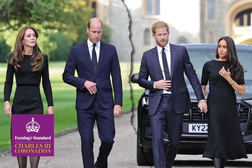 Walk of pain: Kate, William, Harry and Meghan after the Queen&#x002019;s death (ES)