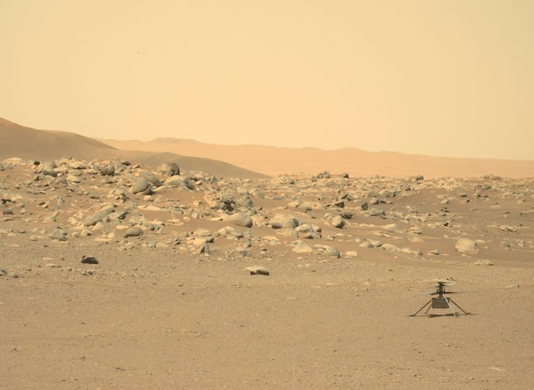 Nach mehr als drei Jahren auf dem Mars hat der Mini-Hubschrauber "Ingenuity" seine letzte Botschaft zur Erde geschickt. Die US-Raumfahrtbehörde Nasa sprach von einem "langen Abschied". (Handout)