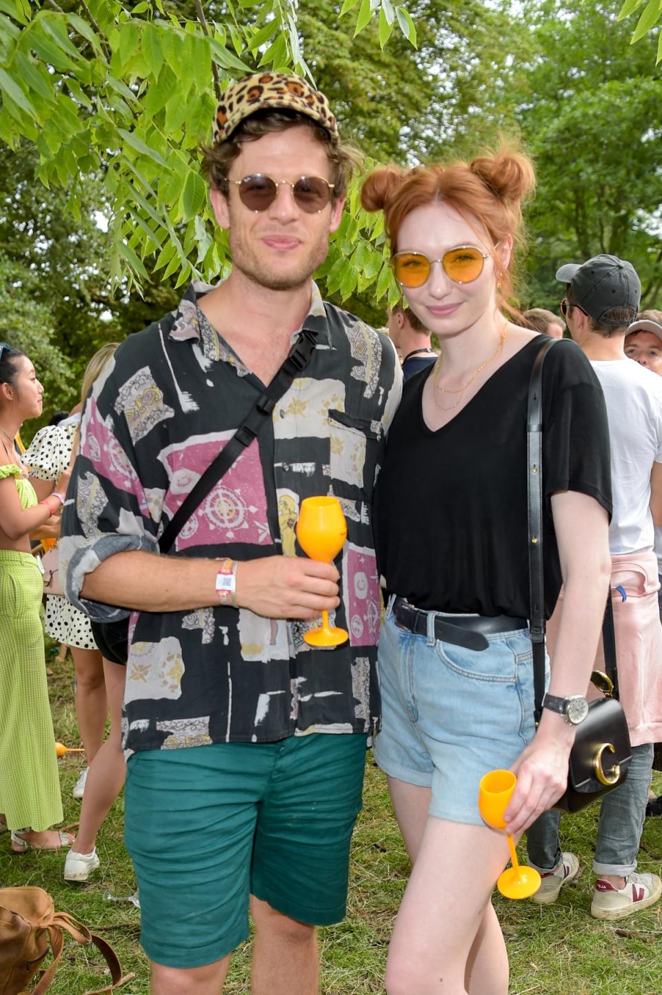 James Norton and Eleanor Tomlinson in the Veuve Clicquot Champagne Garden at The Wilderness Festival (Dave Benett)