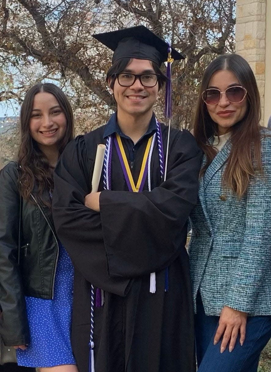 Ramon Cisneros' family and his wife’s family — many of them educators ― came to the graduation to celebrate him.