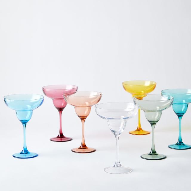 Lav Martini Glasses 6-Piece, 6 oz Martini Cocktail Glass Set Perfect for Cosmopolitan and Elegant Cocktails, Clear Bar Glasses with Stem Set Classic