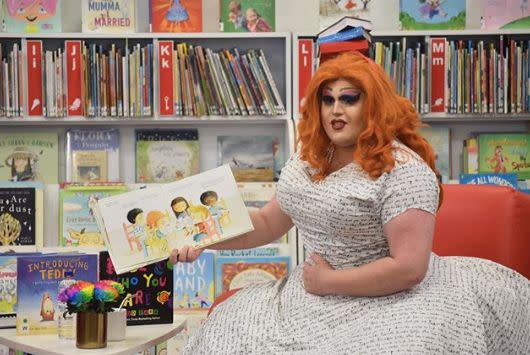 Annie Depressant at a previous storytime event at Werribee Library. Source: Instagram/ Annie Depressant