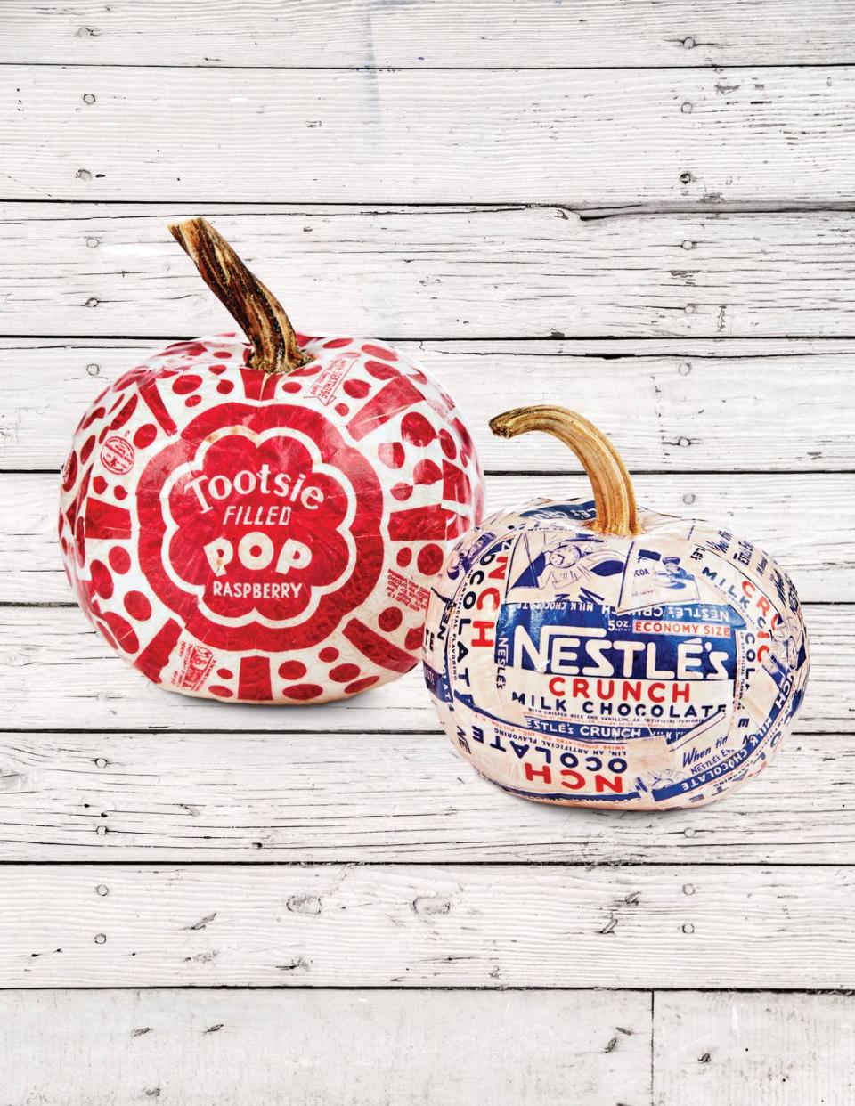 Vintage Wrapper Pumpkins