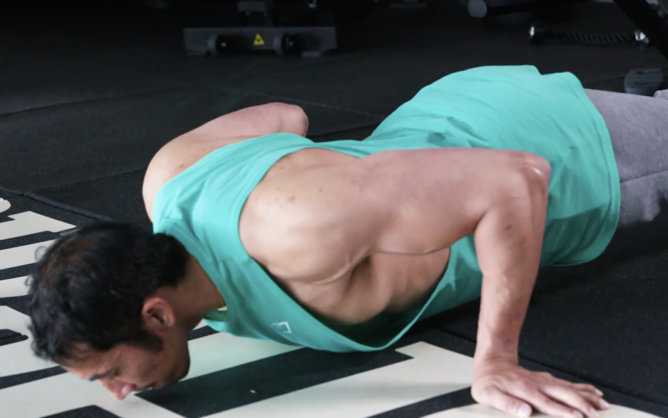 biceps pushup