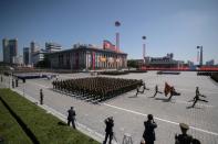 North Korea kept its nuclear missiles away from its 70th anniversary parade