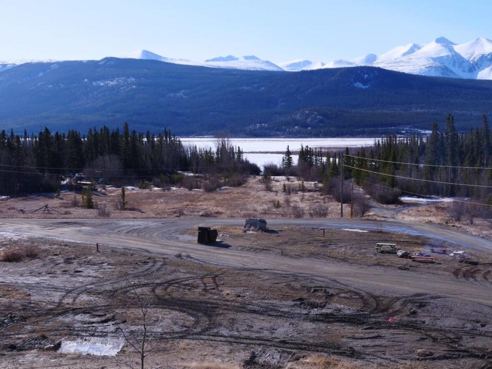 The cleared site of the Chooutla Indian Residential School in Carcross, Yukon, in 2019. The school was run by the Anglican Church and demolished in 1993. (Mike Rudyk/CBC - image credit)