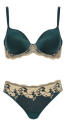 <p><i><a href="http://www.figleaves.com/uk/product/WC-008008/Wacoal-Love-Affair-Underwire-Bra/?size=&colour=Greens" rel="nofollow noopener" target="_blank" data-ylk="slk:Fig Leaves, bra, £46. Briefs, £22;elm:context_link;itc:0;sec:content-canvas" class="link ">Fig Leaves, bra, £46. Briefs, £22</a></i></p>