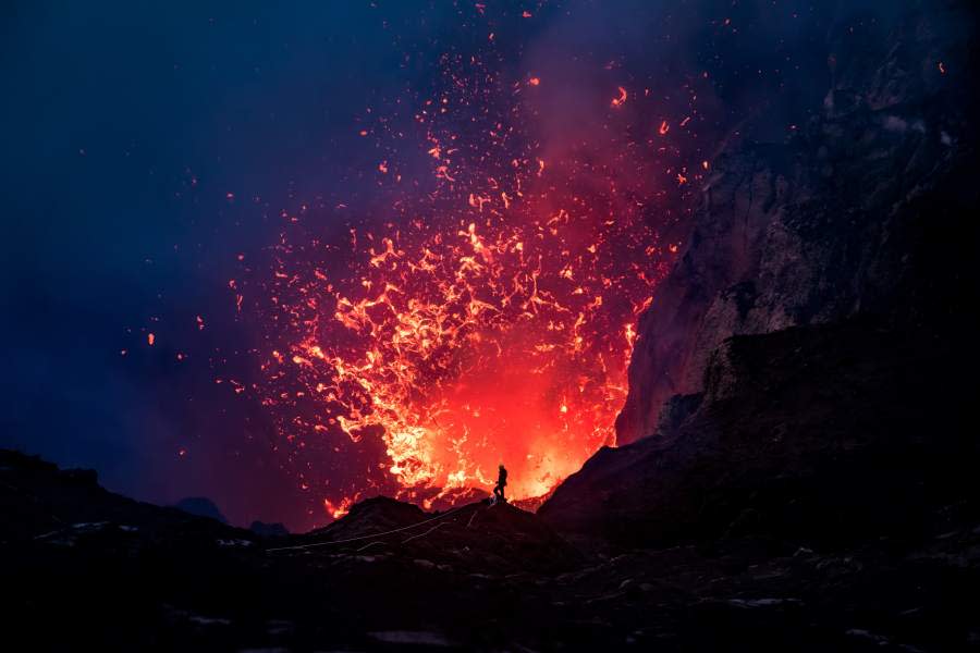 萬那杜塔納島亞蘇爾山火山。（圖／BBC提供）
