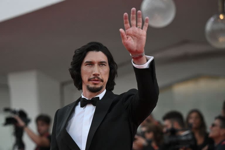 US actor Adam Driver poses on the red carpet of the movie 