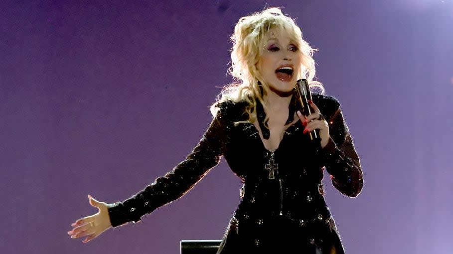 FILE PHOTO: Dolly Parton performs onstage during the 58th Academy Of Country Music Awards at The Ford Center at The Star on May 11, 2023 in Frisco, Texas. Parton currently holds 10 Guinness World Records.