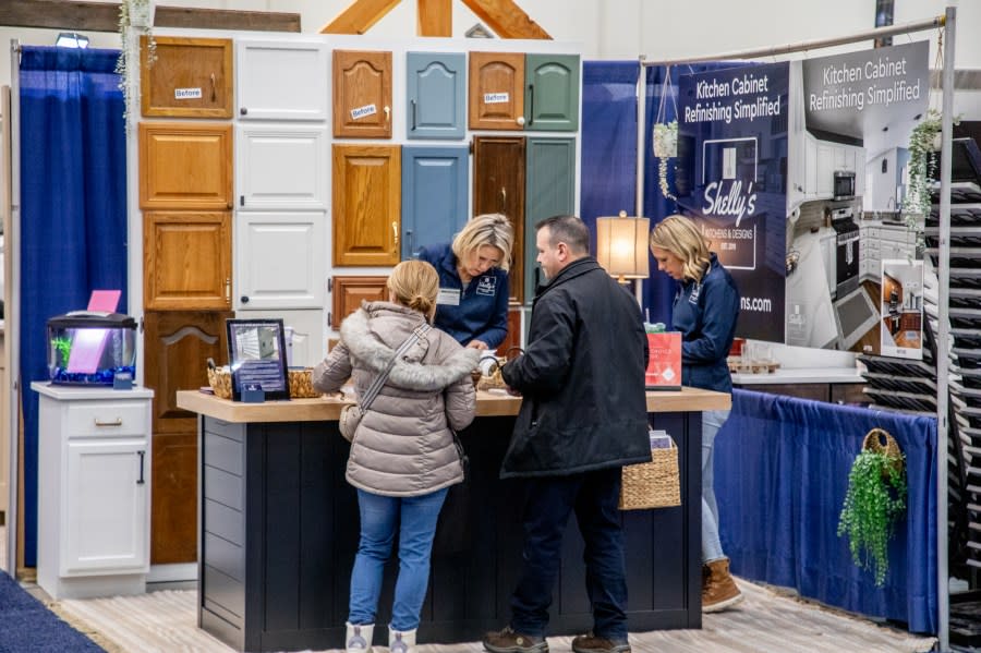 Inside the 2024 Grand Rapids Remodeling and New Homes Show at DeVos Place. (Michael Buck/WOOD TV8)