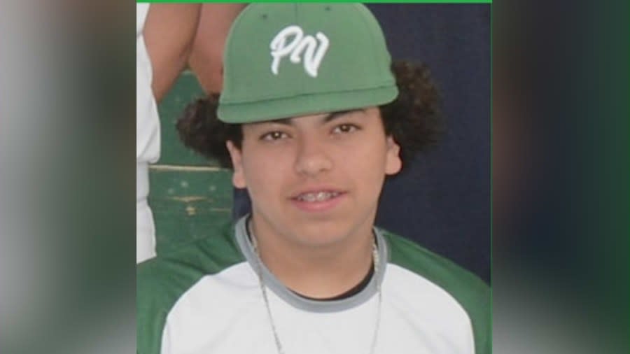 14-year-old Aydan Rodriguez was an avid baseball and had never been in trouble his mom, Denise Gutierrez says before he was shot and killed in March 27. His mother is searching for answers and spoke to KTLA on April 7, 2024. (Denise Gutierrez)