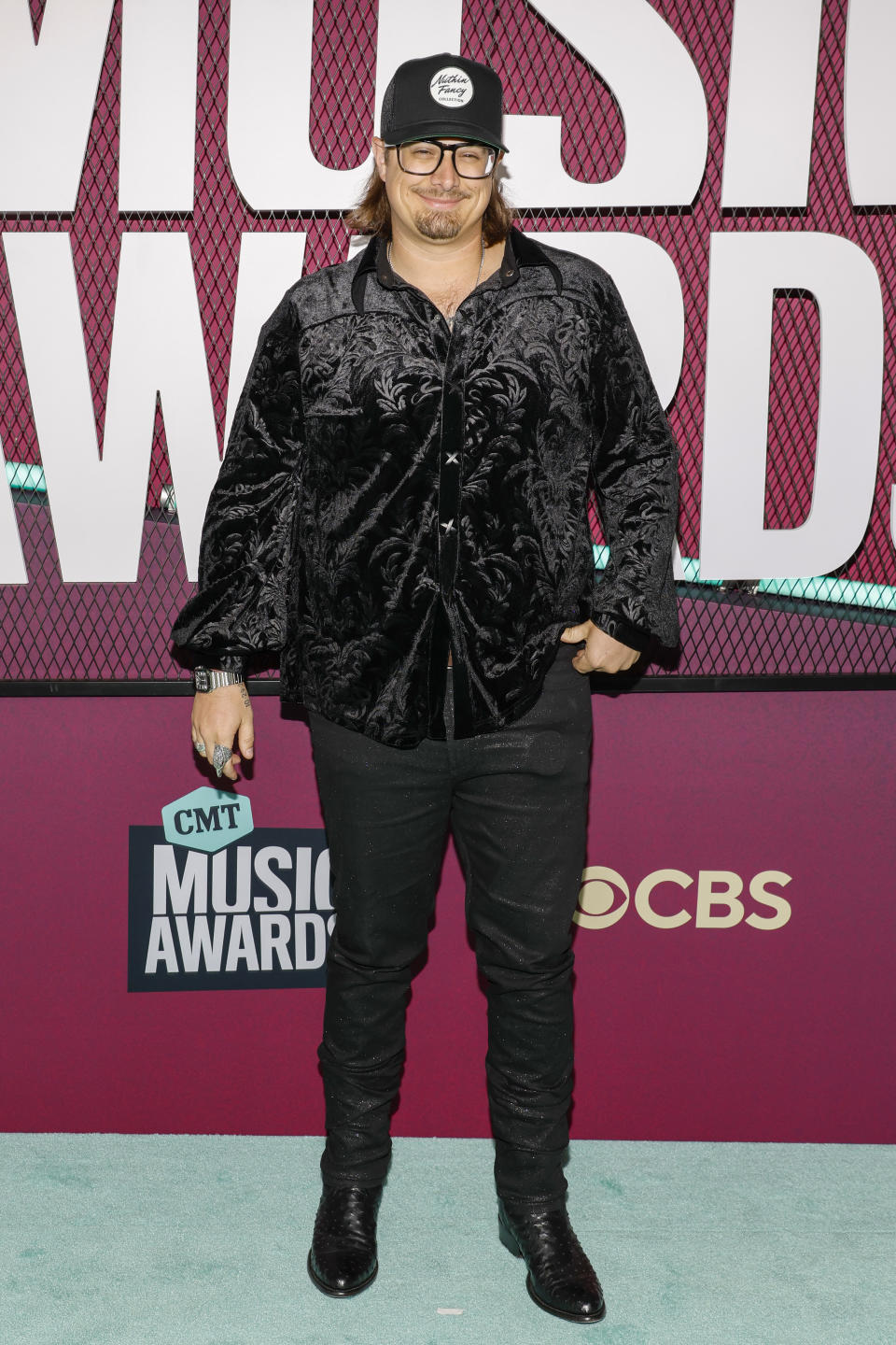 AUSTIN, TEXAS - APRIL 02: HARDY attends the 2023 CMT Music Awards at Moody Center on April 02, 2023 in Austin, Texas. (Photo by Jason Kempin/Getty Images)
