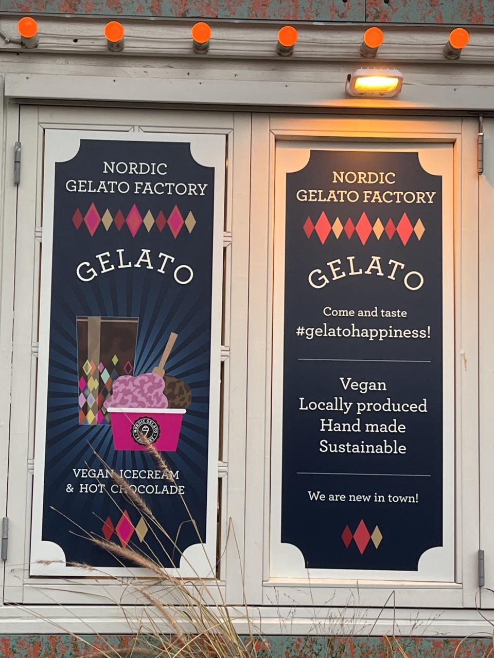 Gelato stand at Tivoli Gardens in Denmark freelancer photo