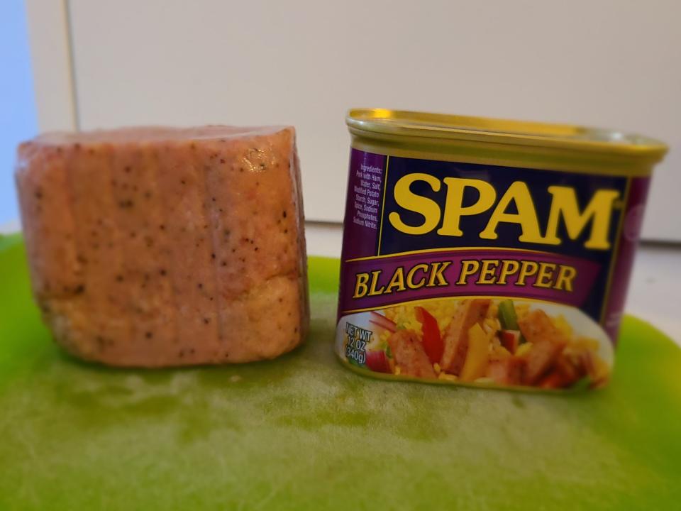 spam with black pepper