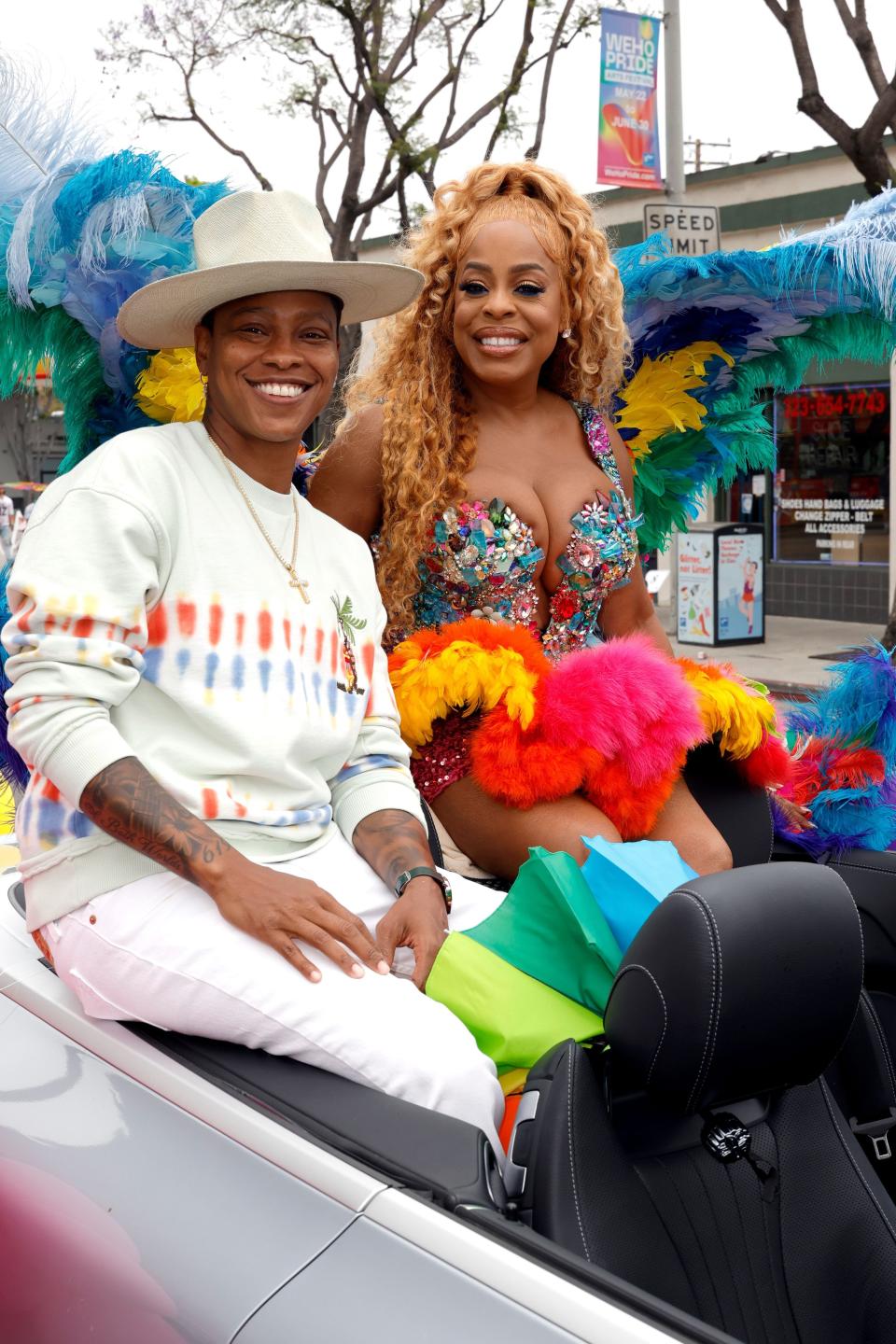 Jessica Betts and Niecy Nash-Betts attend the 2023 WeHo Pride Parade on June 4, 2023, in West Hollywood, California.