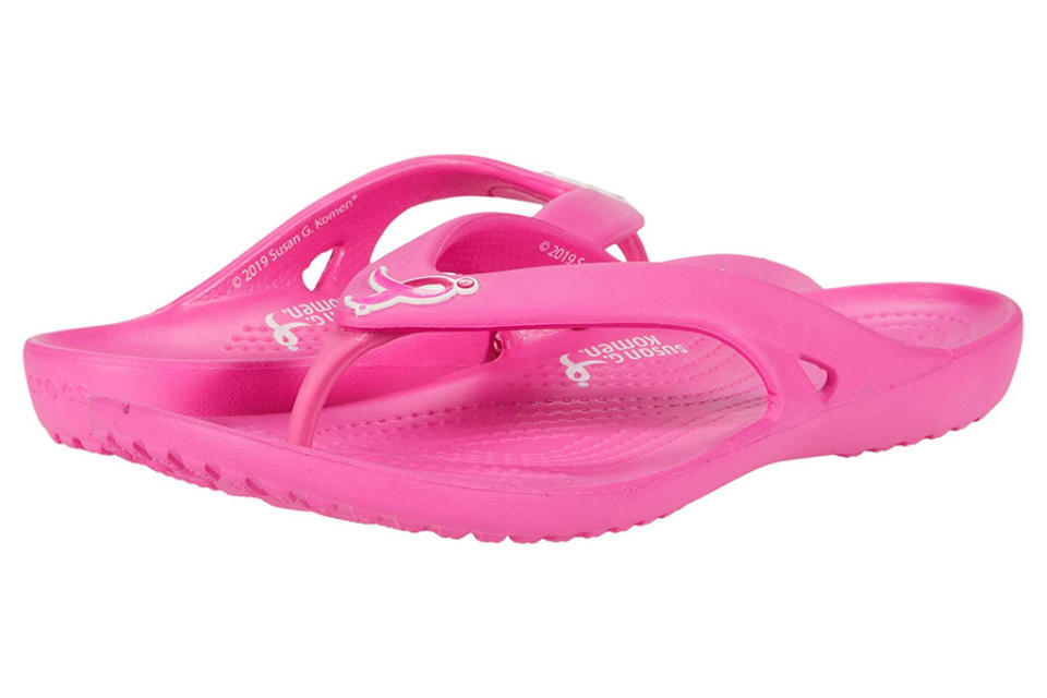 flip flops, sandals, pink, crocs