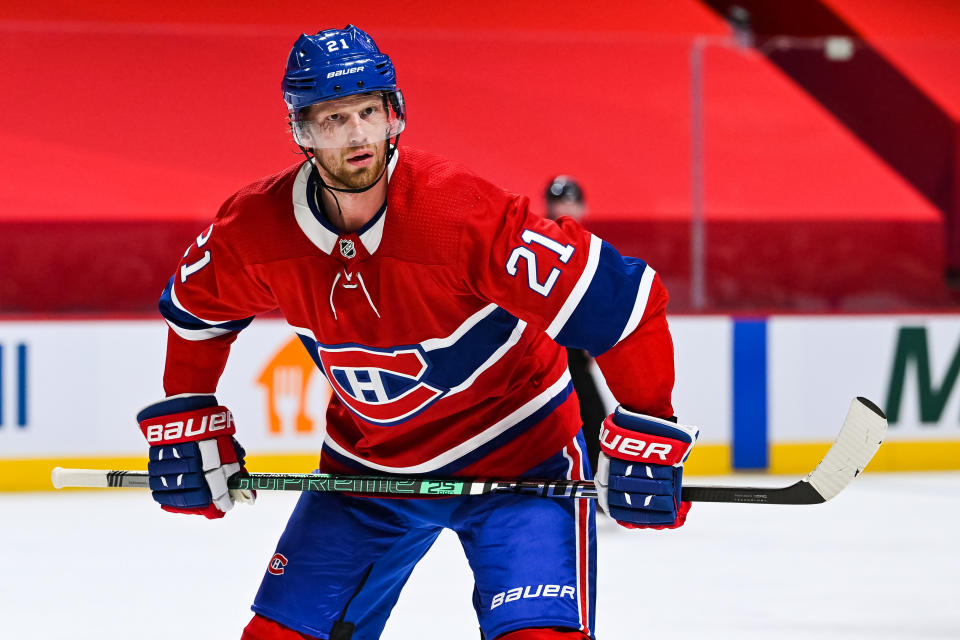 Montreal Canadiens center Eric Staal (21) 