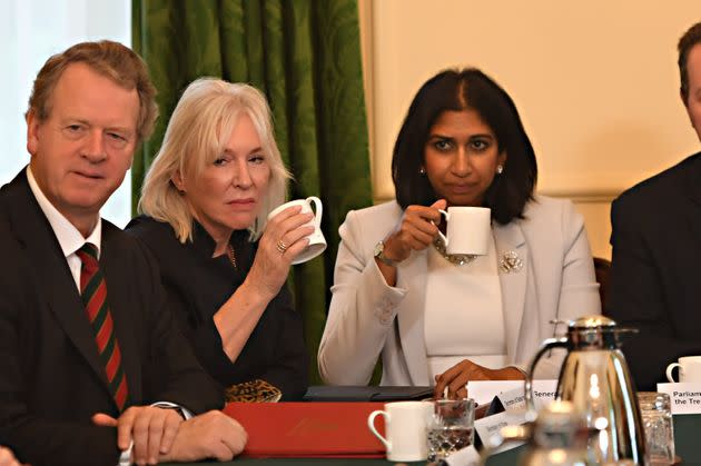 (Left to right) Scottish secretary Alister Jack, culture secretary Nadine Dorries, and attorney general Suella Braverman (Photo: Jeremy SelwynPA)