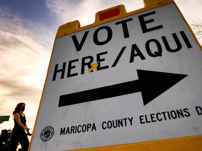 Vote sign in Maricopa County, Arizona