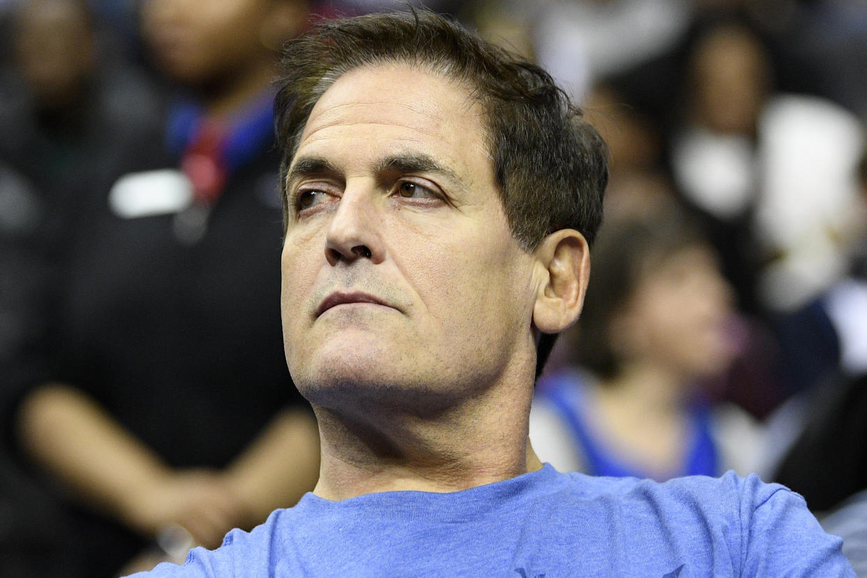 Like Kristaps Porzingis, Mark Cuban has been accused of sexual assault. (AP)