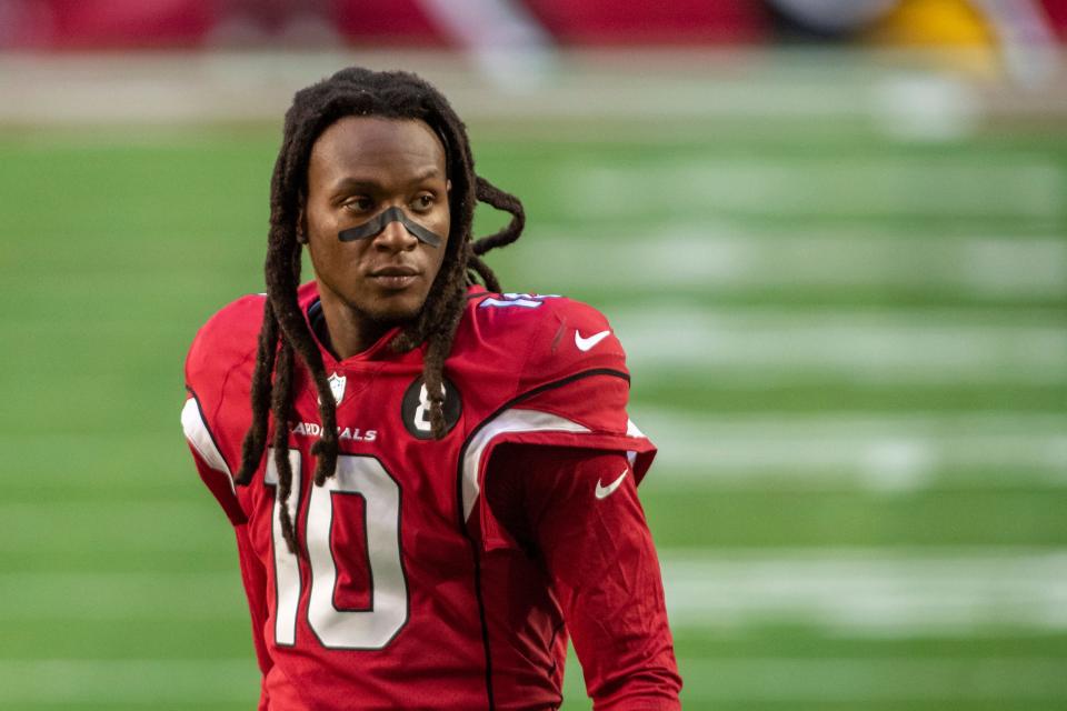 Arizona Cardinals wide receiver DeAndre Hopkins during a Dec. 26, 2020 game against the San Francisco 49ers.