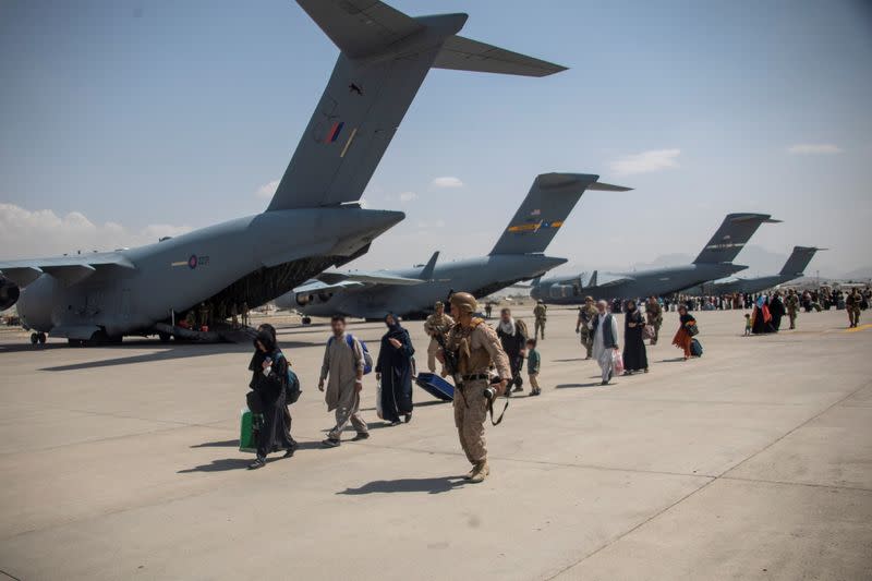 British Armed Forces take part in Kabul airport evacuation