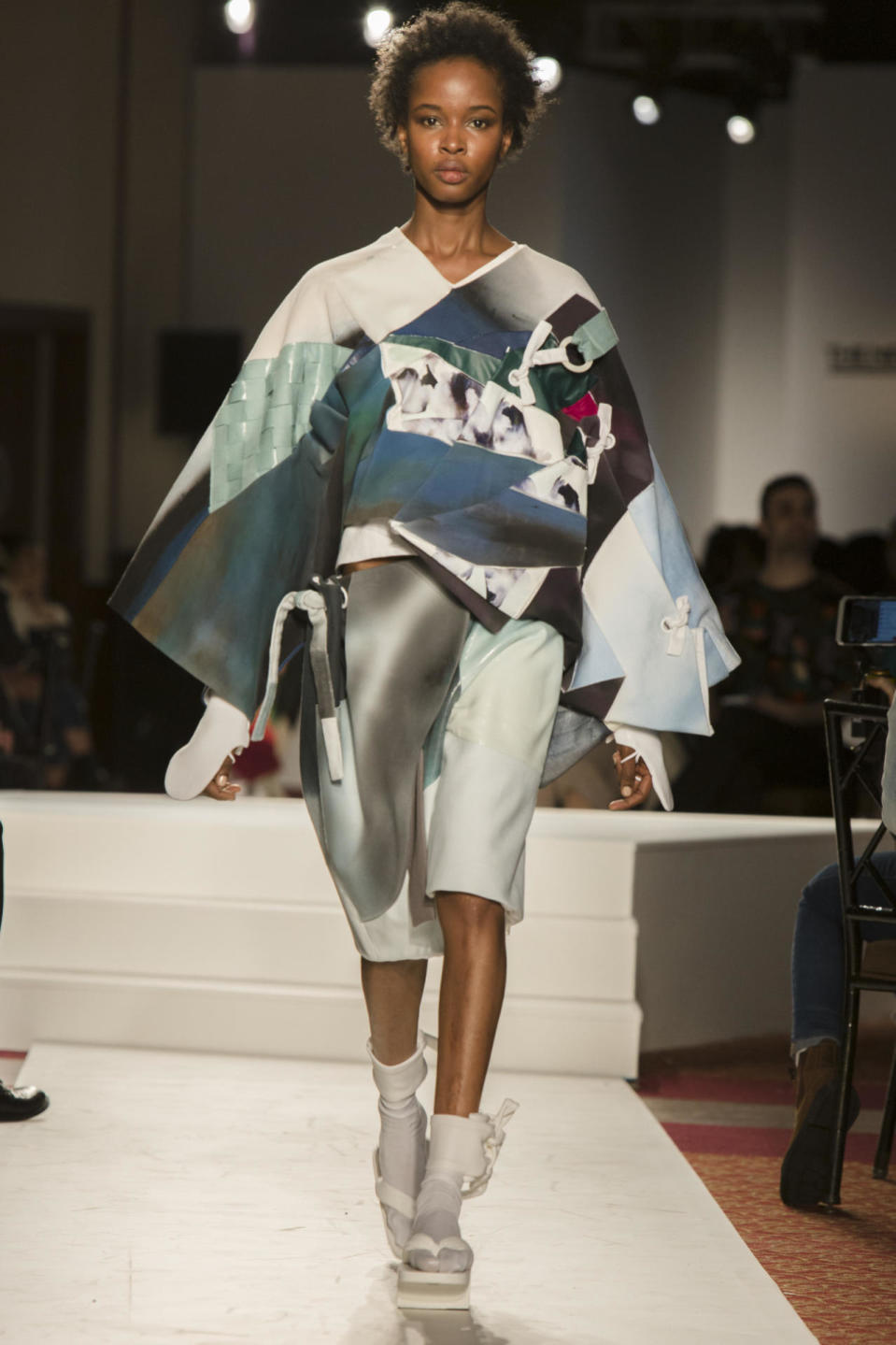 Parsons graduate Xingyuan Xu offered an intricately textural take on the kimono.