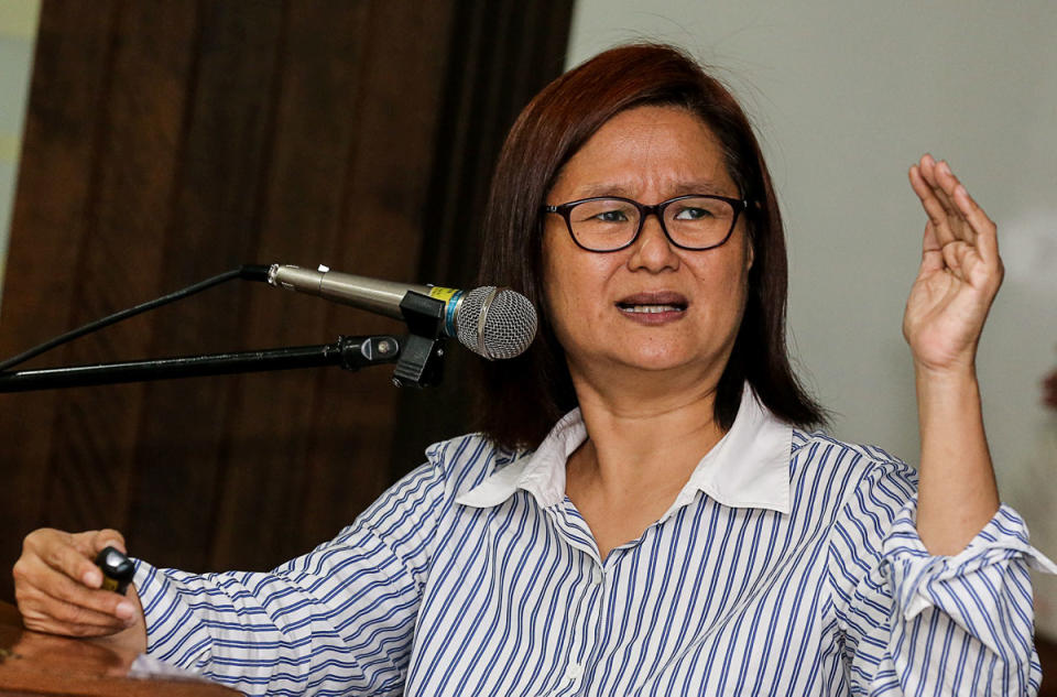 Khoo Salma Nasution speaks during the Pan Island Link (PIL1) Forum at Universiti Sains Malaysia in George Town September 18, 2018. — Picture by Sayuti Zainudin